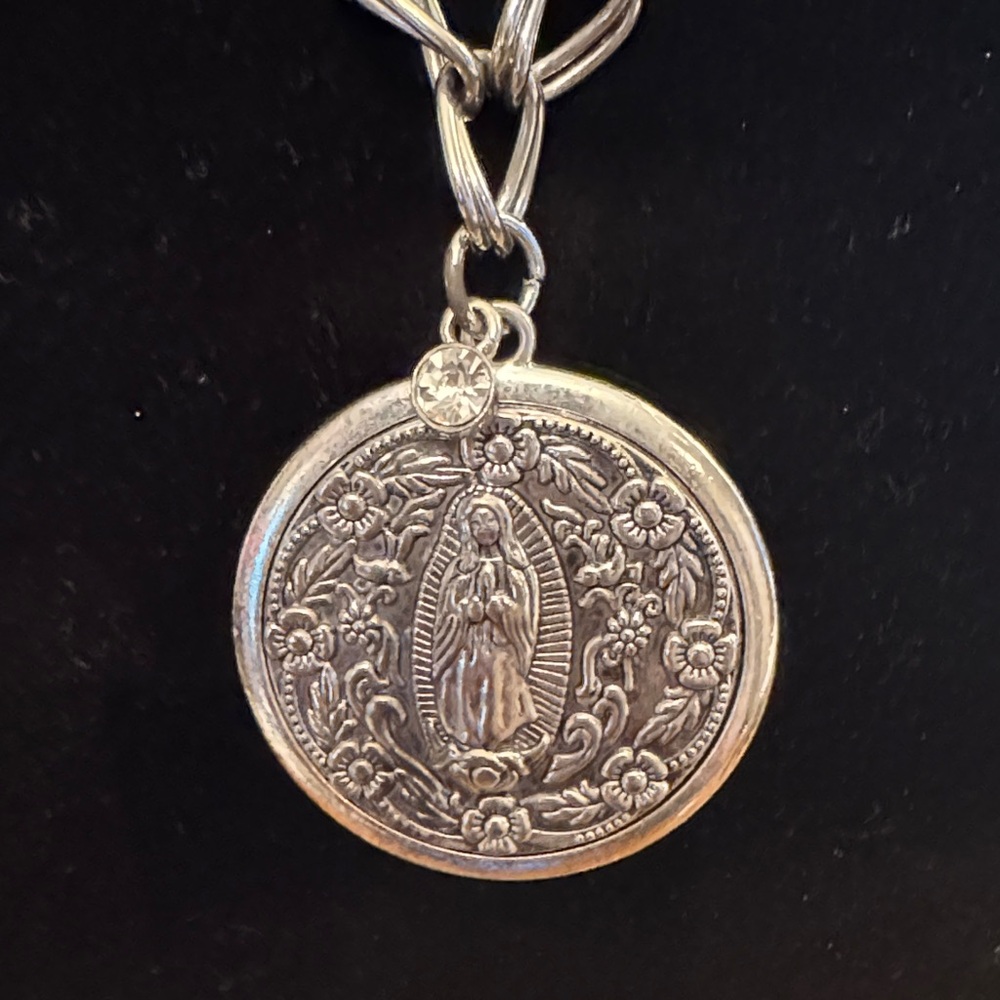 Our Lady of Guadalupe Fashion You & I Silver Chain Necklace